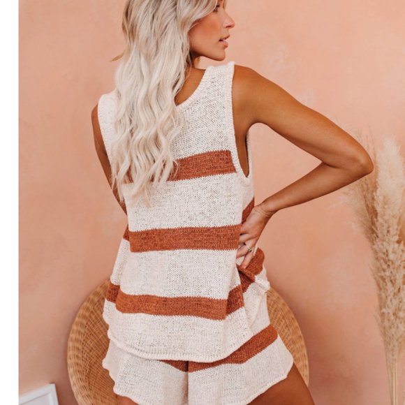 HOLLI Striped Knit Tank Top - Picture 10 of 12